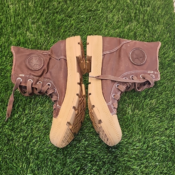 Converse Brown Canvas High-Top Sneakers - Picture 2 of 7
